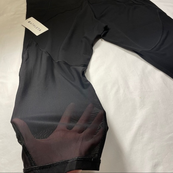 Athleta Leggings Affirmation Mesh 7/8 Tight Black Size 2X - Picture 8 of 9